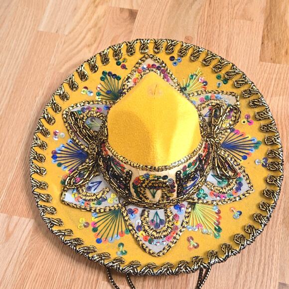 JU-LA Hats Other - Vintage JU-LA Hats Mariachi Sombrero Yellow